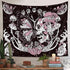 Romantic Rose Skeleton Butterfly Tapestry s Home Decor for Living Room Bedroom (51.2 x 59.1 inches)